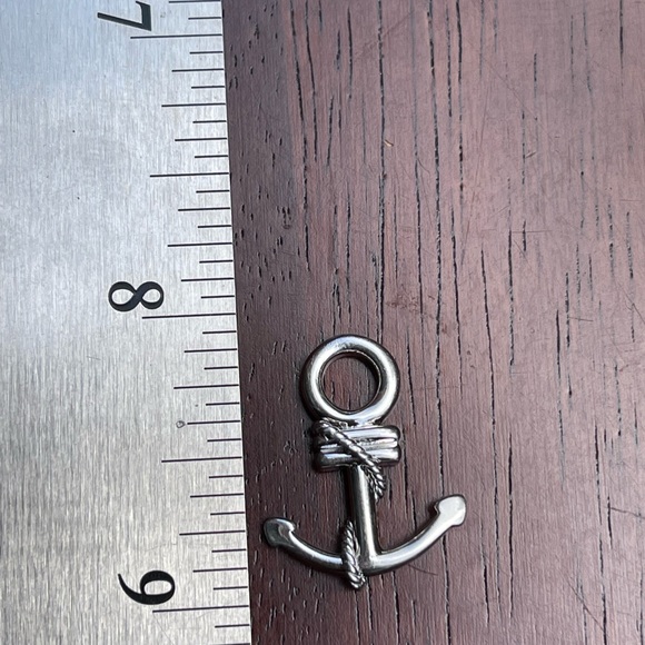 Solid Sterling Silver (.925) Nautical Anchor Pendant - Picture 2 of 2